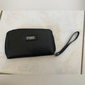 PINK Brand Wristlet Black